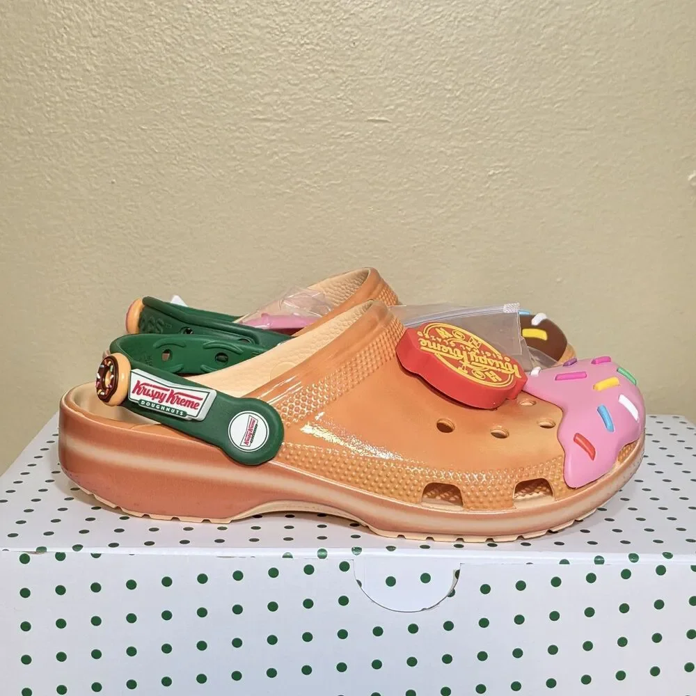 Crocs X Krispy Kreme Donuts Classic Clogs Men's Size 4 = Women's Size 6